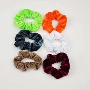 Velvet Scrunchie Hair Ties Bundle Of 6